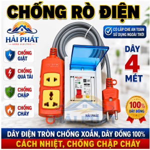 Bộ Chống Giật Và Ổ Điện Chịu Tải Chống Giật Chống Chập Và Chống Quá Tải An Toàn Cho Gia Đình Sử Dụng Các Thiết Bị Rửa Xe Đun Nấu Sạc Xe Điện Bể Cá