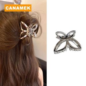 【CANAMEK】 Vintage Butterfly Hair Clip For Women Temperament Simple Headwear Fashion Hair Claws Personalized Hair Accessories Gifts