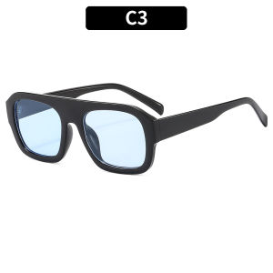 2025 Square-shaped trendy sunglasses for women stylish and versatile casual eyewear popular among internet celebrities