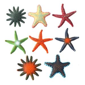 8Pieces Marine Life Star Fish Toy Pool Diving Beach Sand Play Toy for Children Water Play Swimming Practice Activity Toy