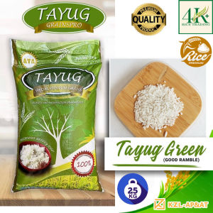 KZLA Tayug Cherry Red 25kg Sinandomeng Rice Tayug Blue 25kg Well-Milled Rice Tayug Green 25kg Good Ramble Rice