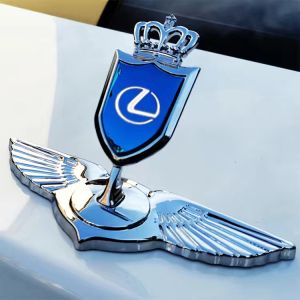High quality Modified Metal 3D Standing Car Front Hood Emblem Sticker Angle Wings Emblem Badge Car Dedicated hood logo For Lexus LX 470 ES 350 LX 450 RX 350 IS 350 NX GS 350 GX 470 IS F LS 400 LS 460 RC ES 330 GS 430 IS 300 LS 600h RX 300 RX 400h CT ES 25