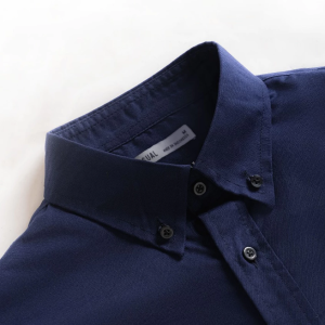 Kasual Kemeja Oxford Navy