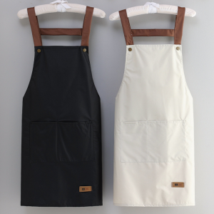 Waterproof Apron Coffee Shop Barber Working Bib Kitchen Cooking Aprons BBQ Apron Waterproof and oil-proof Apron