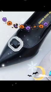 [Free Shipping] High-Heeled Shoe Accessories Gemstone Shoe Charms Detachable Shoe Buckles Wedding Shoe Decorative Buckles Sandal Shoe Decorations