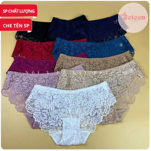 ComBo 5 Quần Lót Nữ Nguyên Ren Không Lằn Mông  Quần Chíp Nữ ren Hoa Nhiều Màu Co Giãn Mềm Mịn - Nội Y Đồ Lót  : Beteen