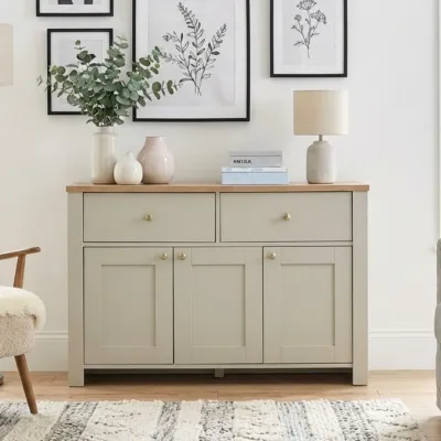 Furniture Direct ORION 110cm 3 Door 2 Drawer Sideboard-Grey