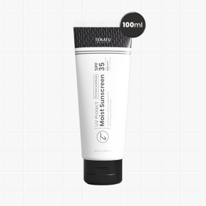 TERATU BEAUTY UV Protect Moist Sunscreen SPF 35 PA++++ for Face and Body (Broad Spectrum UVA1 UVA2 UVB UV Filter Hybrid Sunscreen Mencerahkan)