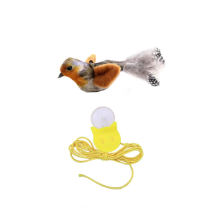 Interactive Cats Toy Funny Teasing Chirping Hanging Type Toy Entertainment Chirping Toy for Felines Play Cats Supplies