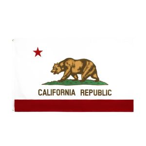 90*150cm Bendera Bendera California California Californi The Bear Flag Panji Bendera Kalifornia Usa State Bear California Flag