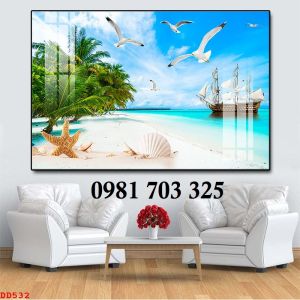 Gạch tranh cảnh biển 3D trang trí