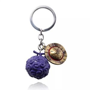One Piece Anime Keychain Cartoon Devil Fruit Plush Backpack Pendant KeyChain Car Key Pendant Key Ring Luffy Accessories Gifts Anime Pirate Keychains for Women Men Metal Keychain Ace Law Cursed Devil Fruit Jewelry Pendant Keyring Choker Collares New