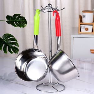 Panci Gagang warna warni Panci Mie stainless Panci Memasak REBUS sop