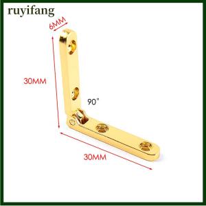 ruyifang บานพับ90องศา2ชิ้นสำหรับกล่องไม้เครื่องประดับตู้ฮาร์ดแวร์เฟอร์นิเจอร์
