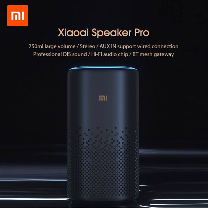 小米小爱音箱小爱同学PRO Xiaomi Mijia Xiaoai AI Smart Speaker Pro Bluetooth Infrared  IR Remote Wi-Fi/Bluetooth China Version LX06