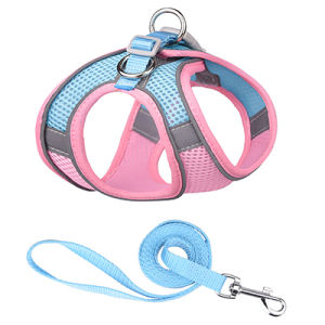 PET DIARY Tali Tuntun Kucing Rompi Harness Hewan Peliharaan Anjing Reflektif Dengan Tali Bernapas