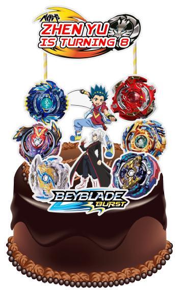 6 Likes, 0 Comments - sv cakes (@svcakes_montreal) on Instagram: “Beyblade  cake” | Beyblade cake, 7th birthday cakes, Power rangers birthday cake