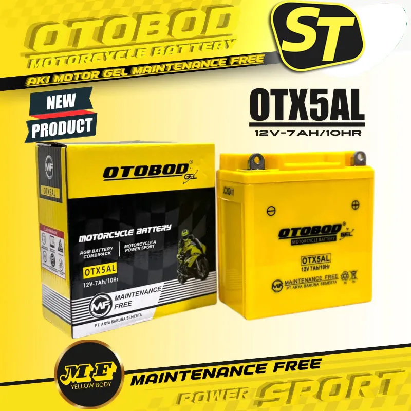 Aki Motor Kaze, Blitz, Joy, Zone Otobod OTX5AL Aki Kering Original