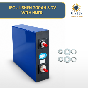 LISHEN 200AH 3.2V Lifepo4 Battery 3.2V Lithium Battery Rechargeable Battery for Solar Setup