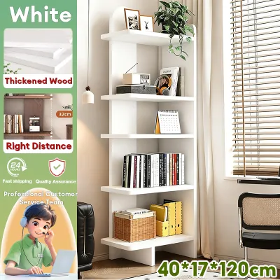 SUNNY 3 Color Wooden Book Shelf Corner Book Rack Multi-Layer Corner Storage Rack For Living Room