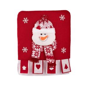 Christmas Themed Elastics Chair Cover Realistic Christmas Designs for Family Gatherings