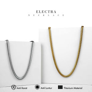 Emrys Necklace ELECTRA Real Titanium Anti Karat Kalung Titanium Pria Wanita