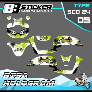 Decal Scoopy BISA HOLOGRAM Full Body Full Block Dekal New Fi 2017 2018 2019  Scd 24