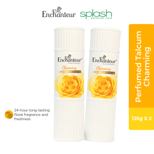 ENCHANTEUR Perfumed Talcum Powder Charming 125g - Set of 2