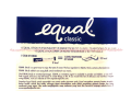 Equal Classic 50sticks Classic Sweet Taste Pemanis Buatan Gula Sachet Rendah Kalori Untuk Diabetes Diabetes Diet Sukrosa Ekual Klasic Nol Gula Nol Kalori. 
