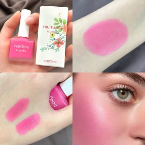 VERONNI 4 Color Liquid Blush Matte Cosmetics Face Pigment Long-Lasting Natural Cream Waterproof Orange Peach Blusher Korean Makeup