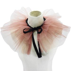 Victorian Vintage Mesh Neck Ruff Ruffle Collar Layered Clown Neck Collar Tie Cosplay Accessories for Women