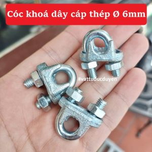 Cóc khoá dây cáp thép Ø 6mm #vattuducduyen