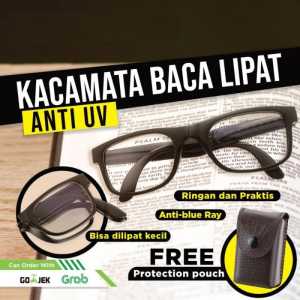 KACAMATA LIPAT kacamata baca plus auto focus adjust anti uv anti radiasi model lipat K006