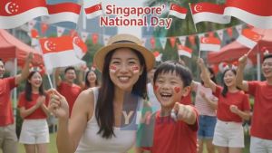 🔥SG Local Stock🔥Temporary Tattoos 2026 Singapore Flag 100pcs 80x80mm NDP 61th National Day Waterproof Sticker SG Stock