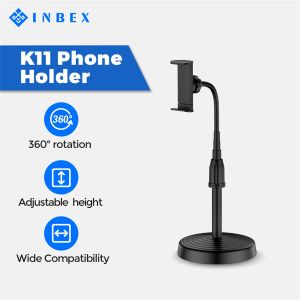 INBEX Phone Holder Ponsel/360°memutar dan mengangkat dudukan ponsel/pemegang desktop