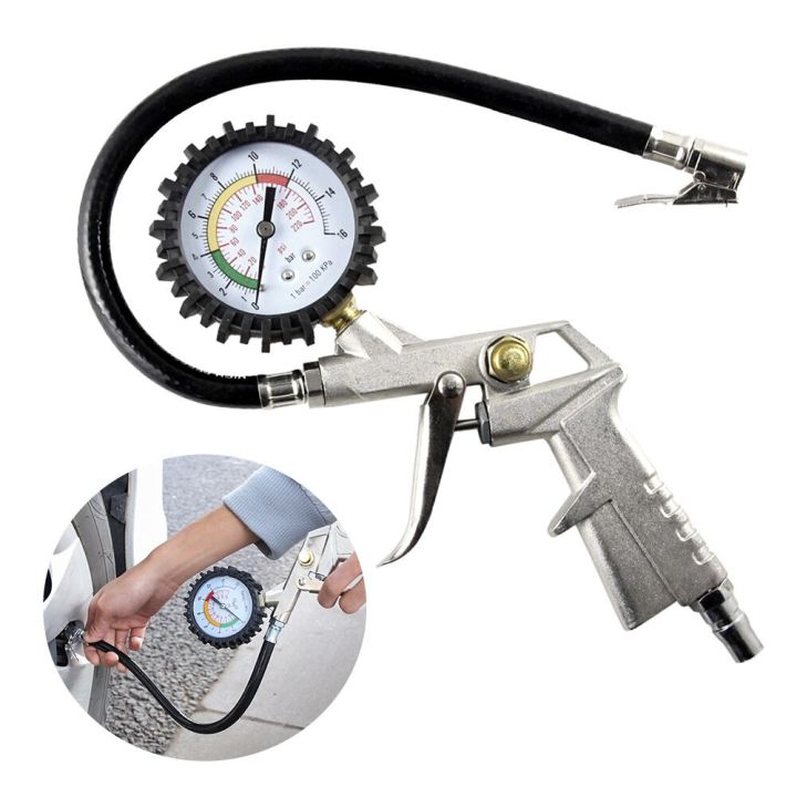 Tire Air Pressure Gauge Inflator Deflator Gun Car Tire Air Pressure ...