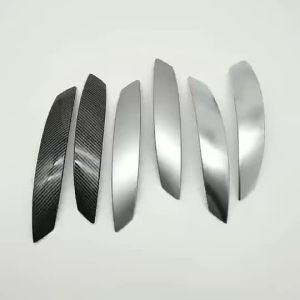 Silver Carbon Fiber Interior Left and Right Door Pull Handle Cover Replacement for BMW Z4 E85 E86 2002 2003 2004 2005 2006 2007 2008.