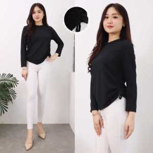 KS - VALEN TOP BLOUSE SERUT / BLOUSE SERUT RIB / BLOUSE WANITA