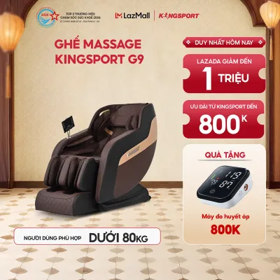 Miễn phí lắp đặt | Ghế Massage KINGSPORT Standard G9 Công Nghệ Làm Ấm Warmtech Điều Khiển Bằng Giọng Nói