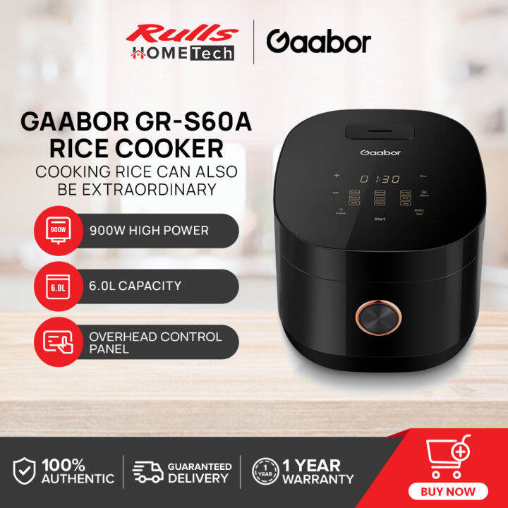 Gaabor Gr S A Rice Cooker L Big Capacity Touch Control H Preset Timer Multi Function