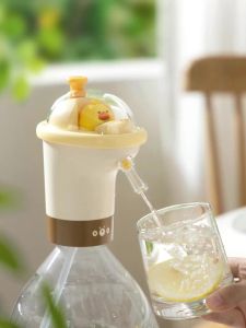 5 gallon water dispenser electric water bottle Pump Type-C charging portable automatic drinking water dispenser pump jug for camping travel home kitchen office (yellow)