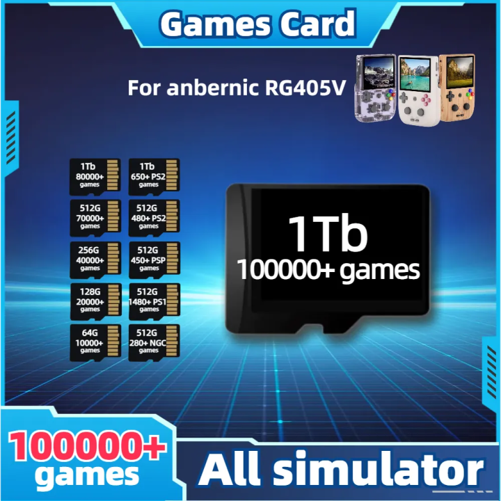 Game Card For Anbernic RG405V Handheld TF Memory All Emulator Pre