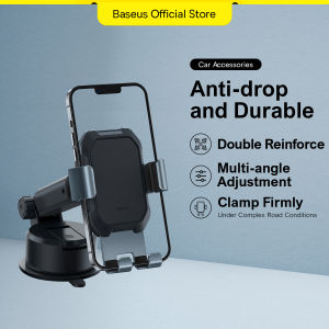 Baseus Gravity Car Holder Stand For 4.7"-6.5" Mobile Phone 360 Degree Strong Suction Cup Car Mount Holder For iPhone Samsung Phone Dashboard Car Holder Stand