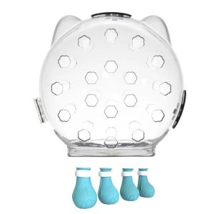 SDFSF Breathable Cat Bubble Muzzle Protective Anti Bite Pet Space Hood Easy on Mouth Cover Cat Astronaut Helmet Small Pets