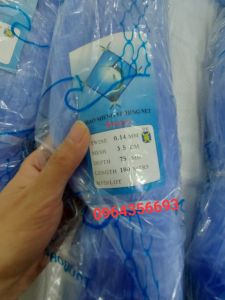 (Cước 0.14-3.5p x 75 mắt) Lưới cá lưới 1 cá lưới cá kìm ruột lưới lưới thái xanh lưới cá nhọn ruột lưới cá