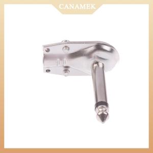 [CANAMEK] 6.35mm Mono Jack Right Angle Plug Flat Male Guitar Effects Pedal Connector Microphone Amplifier Connector