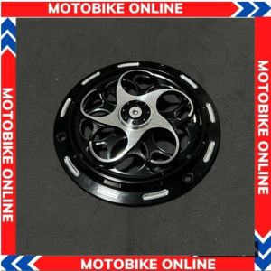 Ốp quạt gió xoay kiểu tròn cho Vespa Vision Scoopy Zoomer Janus Mio Fino 100% nhôm CNC có thể chế nhiều dòng xe khác
