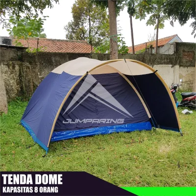 Tenda Dome Tenda Bulat Kapasitas 8 Orang Bahan Parasit Waterproff Alas Terval A5