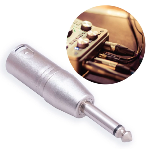 Professional 1/4 "TRS Mono to XLR Male Adapter 6.35mm to 3 Pin Socket Audioed Connector Quarter Inch Socket to XLR Port