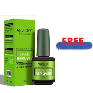 FREE Buffer Remover UV Gel Nail Polish 15ml Non Grind Shedding Fast Soak-Off Oil Nail Cleanser 爆裂卸甲胶